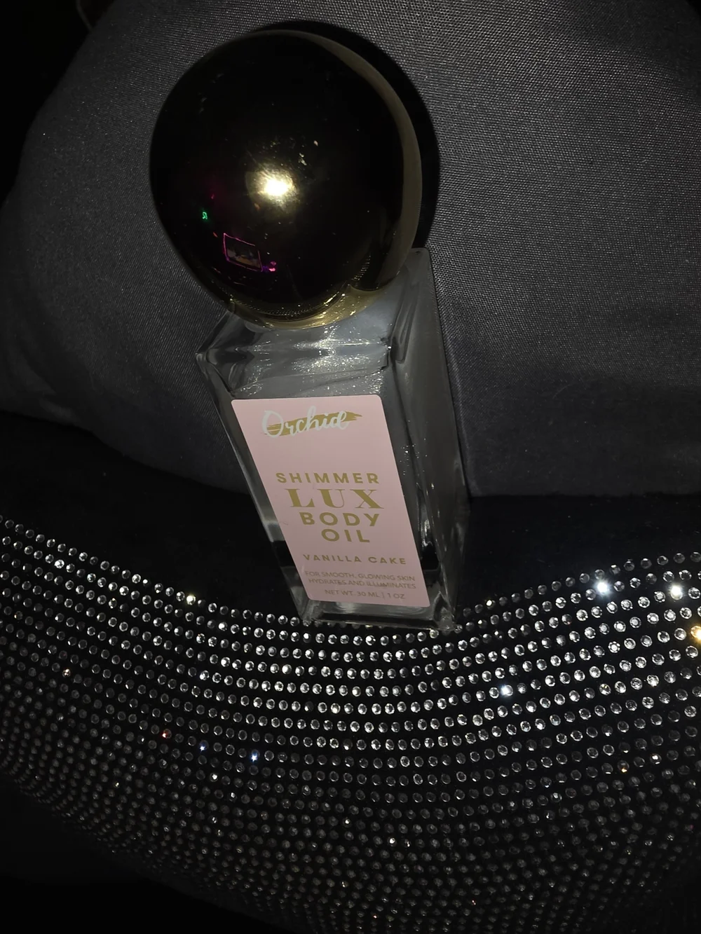 Victoria's Secret Shimmer Lux Body Oil - Pink & Gold Accents